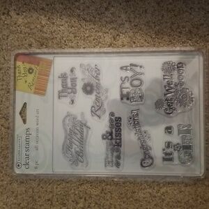 Autumn Leaves Clear Stamps All Occasion Word Art